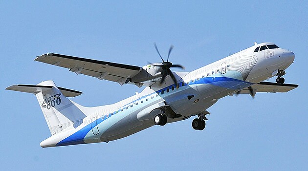 o ATR 72, opção feita pela Embraer para pousos em pistas curtas