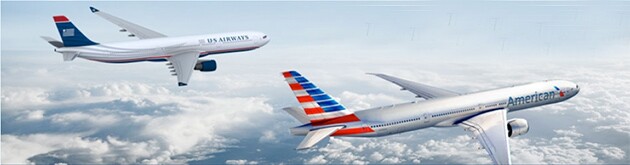 Aviação , Imagens do site www.newamericanarrival.com, no qual a AMR Corporation atualiza informações sobre a fusão das aéreas