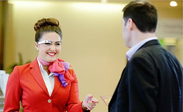 Aviação , O Google Glass a serviço do atendimento ao cliente